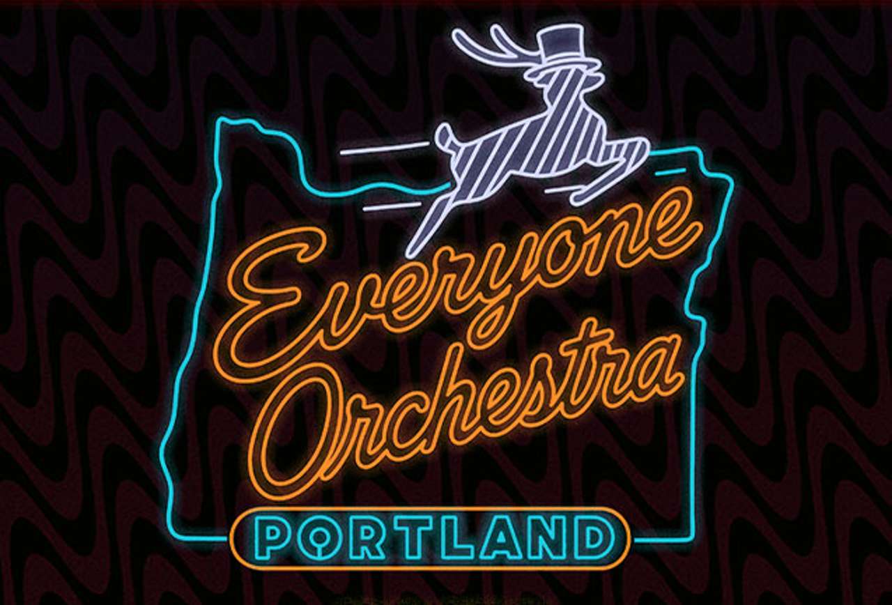 Everyone Orchestra, conducted by Matt Butler